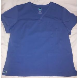 NWOT Plus Blue Scrub Top